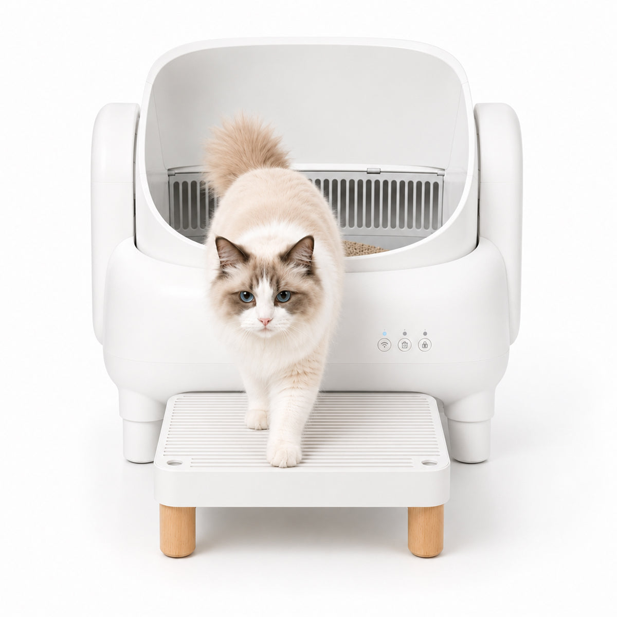 Misofog Cat Litter Box Step – Litter Catching Platform for Standard & Automatic Litter Boxes