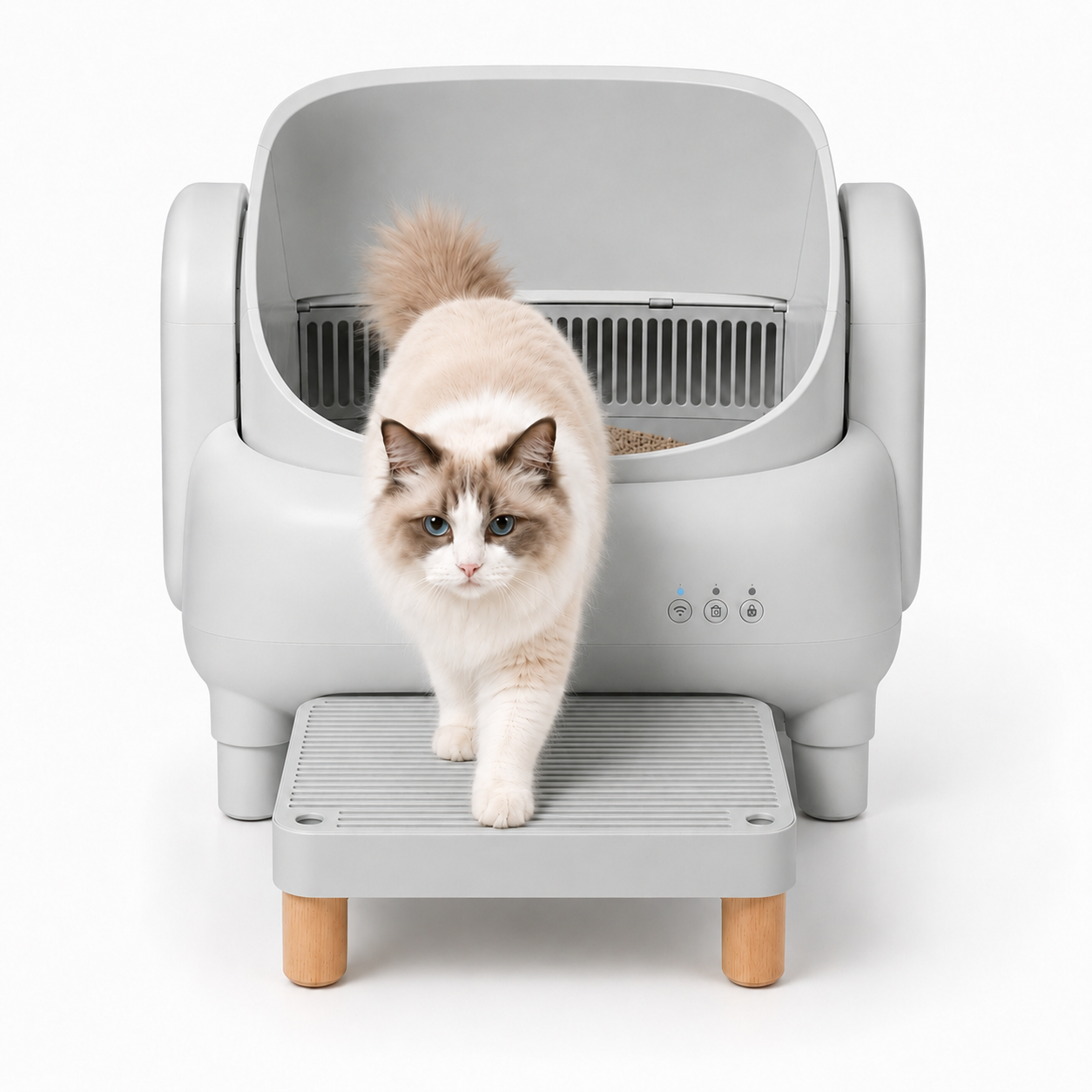 Misofog Cat Litter Box Step – Litter Catching Platform for Standard & Automatic Litter Boxes