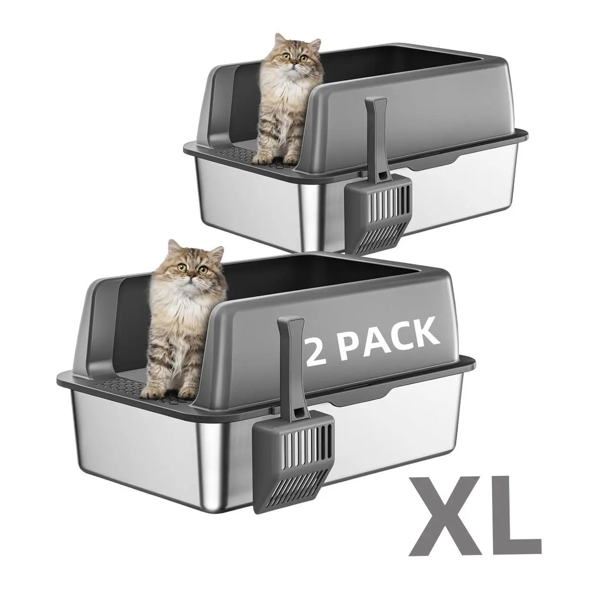 Misofog 2-pack litter box size option