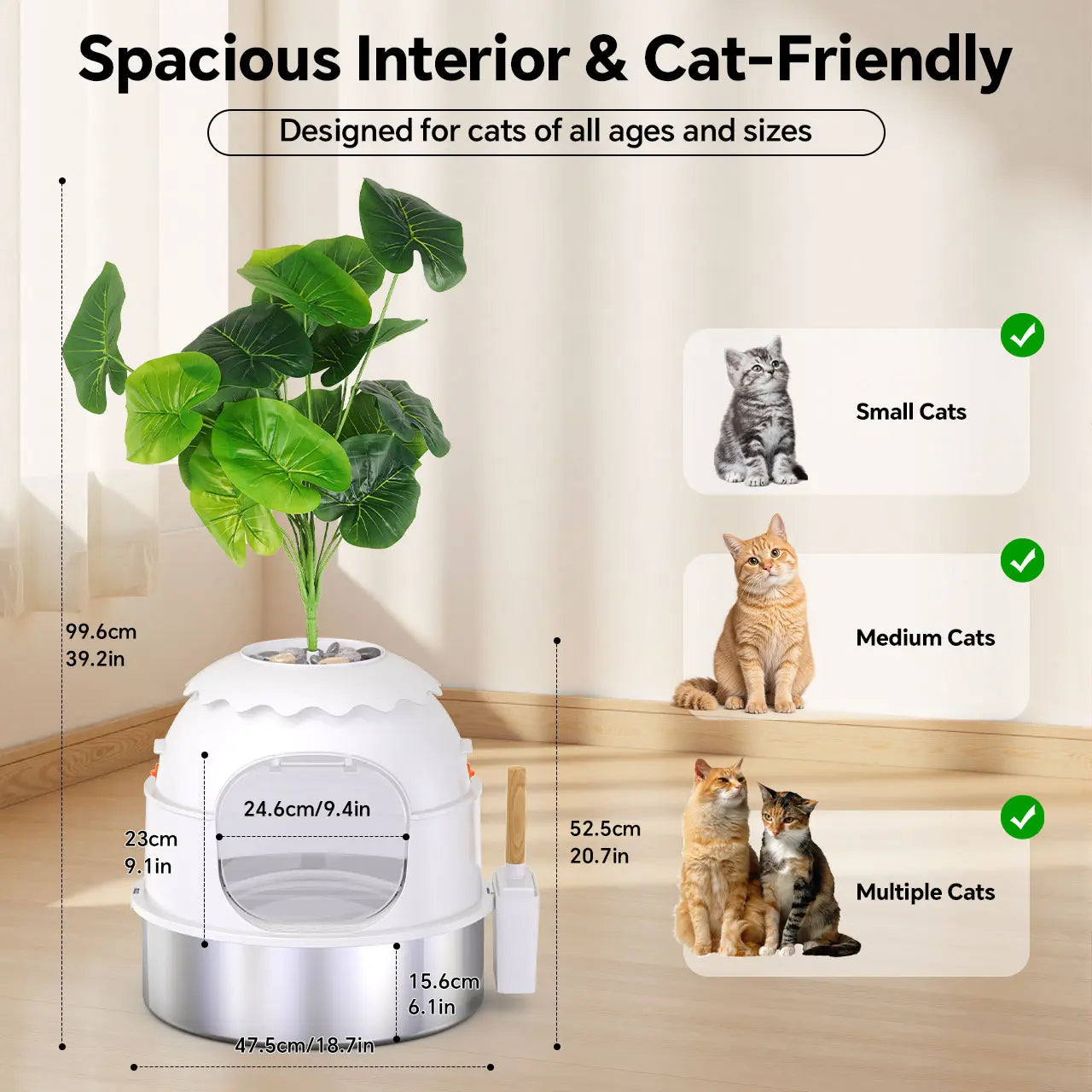 Misofog hidden cat litter box product view