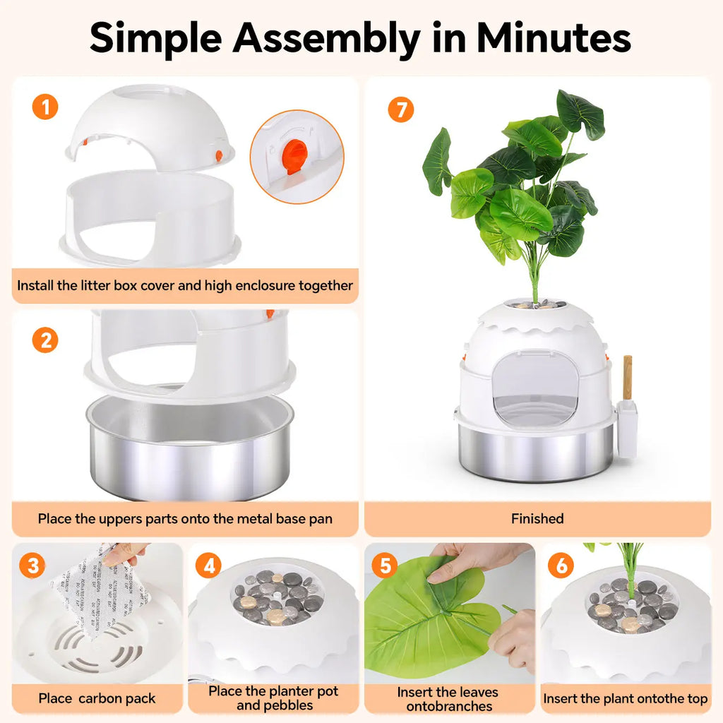 Misofog hidden cat litter box accessories