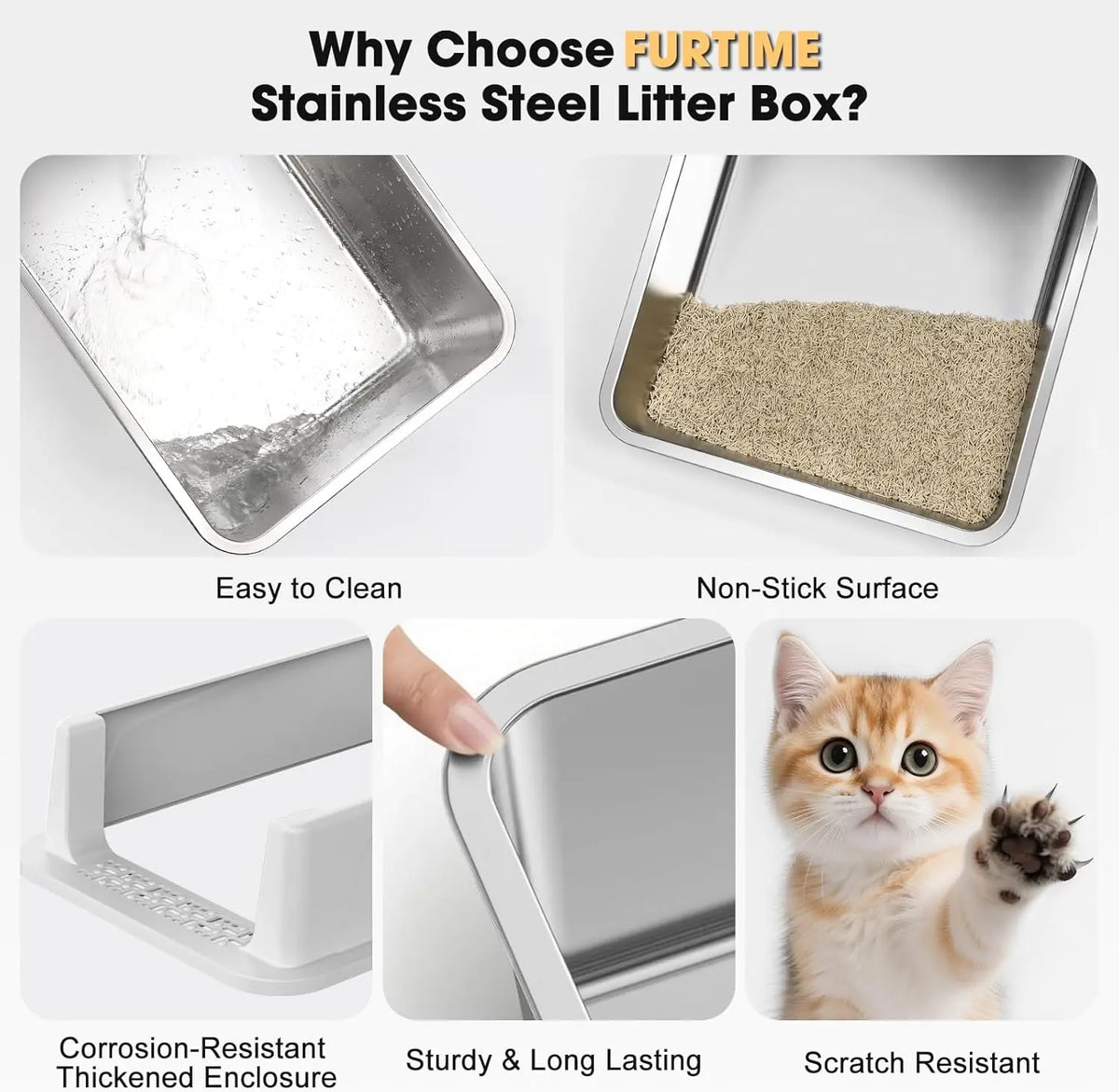 Small litter box entry step