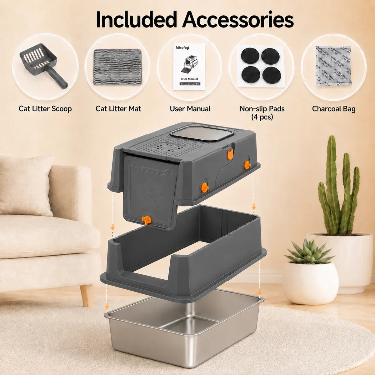 XL litter box product details